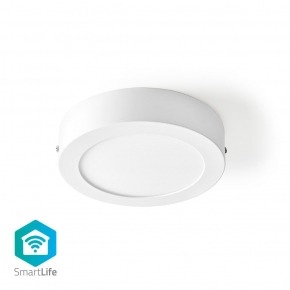 Luz de Techo Wi-Fi Inteligente | Redonda | Diámetro de 17 cm | Blanco Cálido a Frío | 800 lm | 12 W | Diseño Compacto | Aluminio