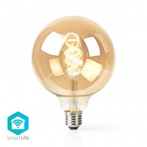 Bombilla LED Wi-Fi de Filamento de Blanco Cálido a Frío | Trenzada | E27 | G125 | 5,5 W | 350 lm