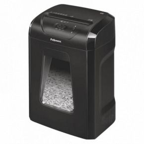 DESTRUCTORA FELLOWES 12C - CORTE EN PARTÍCULAS 4*40MM - PAPELERA CAPACIDAD 18 LITROS - BLOQUEO SEGURIDAD - DESTRUYE GRAPAS/TARJETAS CRÉDITO