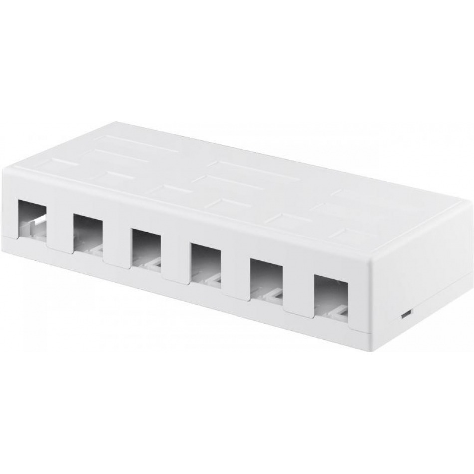 Caja superficie Keystone 6 puertos de IberiaPC en Caja pared utp