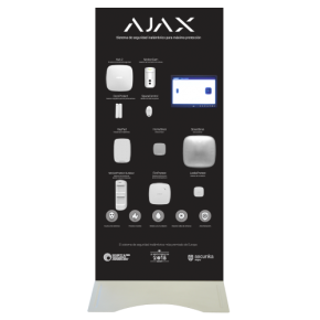 Expositor Demo de pie Ajax - Kit de alarma profesional Grado 2 - Ajax MotionCam para envío de imágenes - Comunicación Ethernet y GPRS - Inalámbrico 868 MHz Jeweller - App Móvil y Software PC / Color b