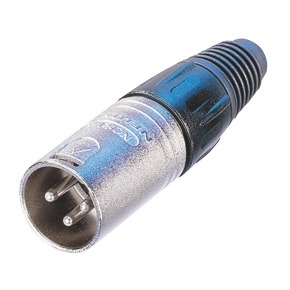 Conector XLR Macho Metal Plata