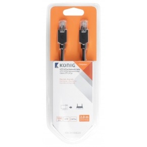Cable de red UTP CAT5e de RJ45 macho a macho de 2,00 m en gris