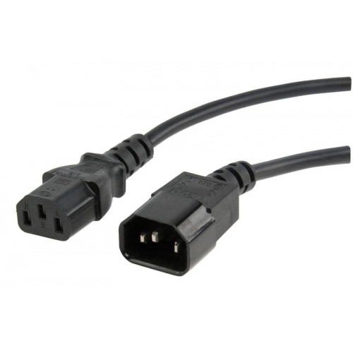 IEC C13 extension cord IEC-320-C14 - IEC-320-C13 2.0 m black