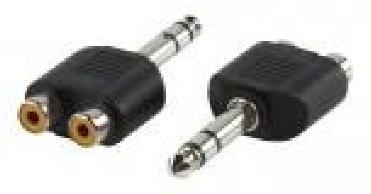 Conector Jack 635mm Estéreo Macho A 2 Rcas Hembra De Iberiapc En Adaptadores 