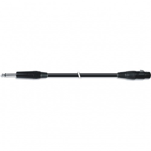 Cable audio micrófono XLR 3pin hembra a jack 6.3mm macho de 1m