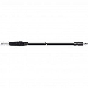 cable audio instrumento estéreo TRS jack 6.3mm de macho a MiniJack de 3.5mm de 1m