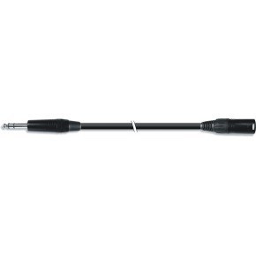 Cable audio instrumento estéreo TRS jack 6.3mm macho a 1m XLR 3pin macho de 1 m.