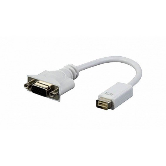 Cable Adaptador MiniDVI macho a VGA henbra (MiniDVI-M / HD15-H)