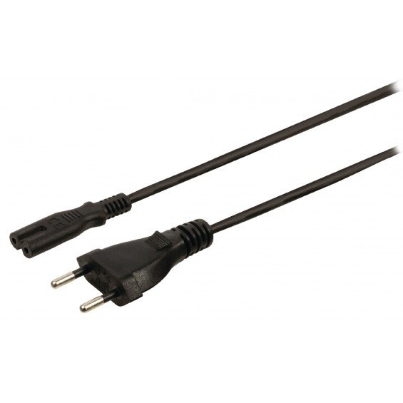 Cable Europeo-IEC-320-C7 Negro 2m