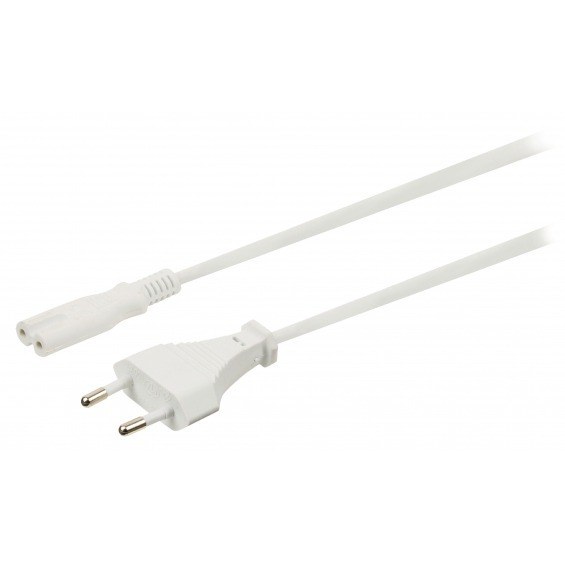Cable Europeo-IEC-320-C7 Blanco 2m