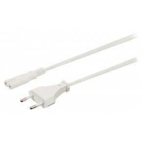 Cable Europeo-IEC-320-C7 Blanco 2m