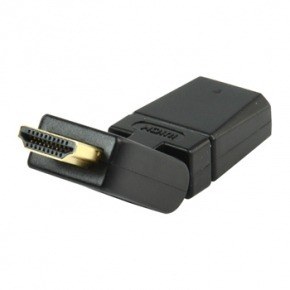 Adaptador HDMI macho - HDMI hembra giratorio + rotatorio
