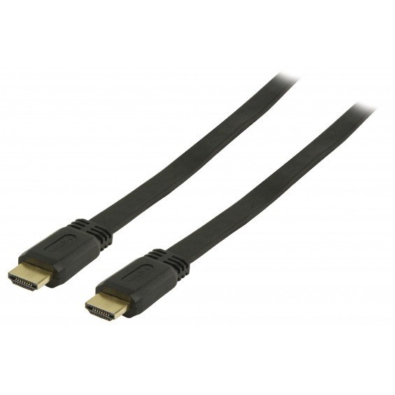 Cable HDMI plano Negro de 1m