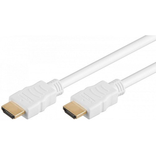 Cable HDMI blanco versión 2.0 ultra HD - 3,00m