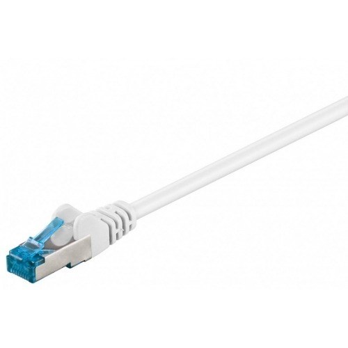 Cablede conexión S/FTP Cat6A LSZH blanco 7,50 metros