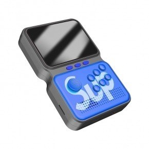 Mini consola retro con 500 juegos con mando, azul