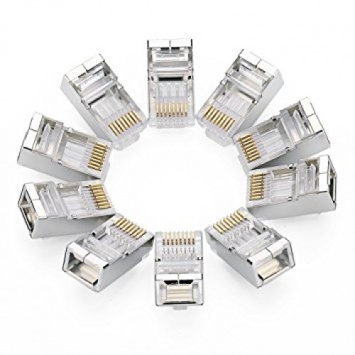 100 Conectores RJ45 para cables FTP CAT6