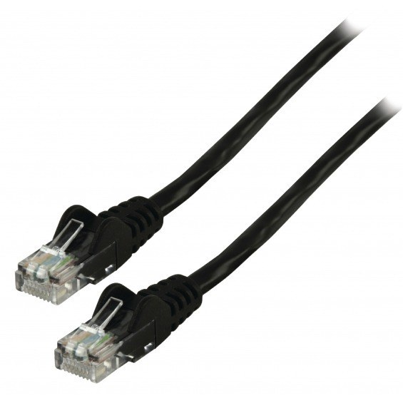 Cable de conexión UTP CAT6 negro 3.00 m.