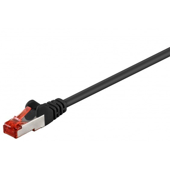 Cable Ethernet FTP CAT6 NEGRO 1.00m.