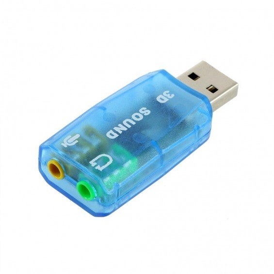 Adaptador de sonido virtual 3D USB 5.1