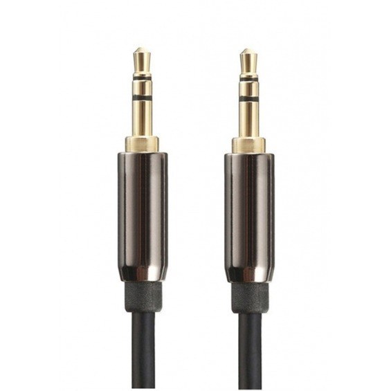 Cable de audio estéreo jack 3.5mm macho a macho de 0.25m apantallado