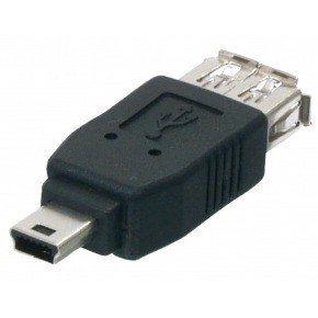 Adaptador USB A Hembra - USB Mini 5-pin Macho