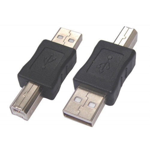 Adaptador USB tipo A Macho a B Macho