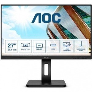 Monitor Profesional AOC 27P2C 27"/ Full HD/ Multimedia/ Negro
