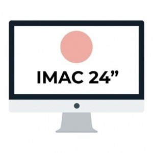 Apple iMac 24" Retina 4.5K/ Chip M1 CPU 8 Núcleos/ 8GB/ 256GB/ GPU 8 Núcleos / Rosa