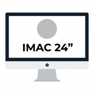Apple iMac 24" Retina 4.5K/ Chip M1 CPU 8 Núcleos/ 8GB/ 256GB/ GPU 8 Núcleos / Plata
