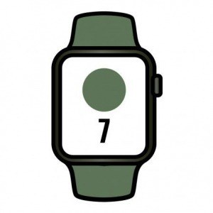 Apple Watch Series 7/ Gps/ Cellular/ 45 mm/ Caja de Aluminio en Verde/ Correa deportiva Verde Trebol