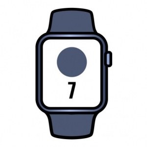 Apple Watch Series 7/ GPS/ 41 mm/ Caja de Aluminio en Azul/ Correa deportiva Azul Abismo