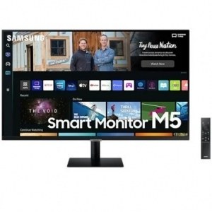 Monitor Inteligente Samsung M5 LS27BM500EUXEN 27"/ Full HD/ Smart TV/ Multimedia/ Negro