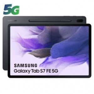 Tablet Samsung Galaxy Tab S7 FE 12.4"/ 4GB/ 64GB/ 5G/ Negra