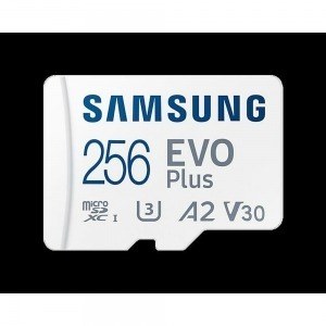 Tarjeta de Memoria Micro SD con Adaptador Samsung EVO Plus 256 GB