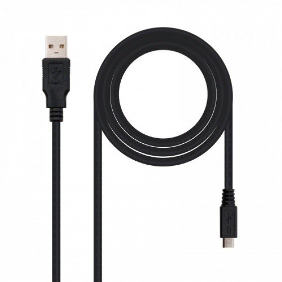 Nanocable 10.01.0503 cable USB 3 m 2.0 USB A Micro-USB B Negro