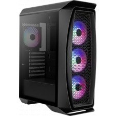 AEROCOOL AERO ONE FROST BLACK ATX, 4x12CM FROST-RGB FANS, TEMPERED GLASS, FRONT MESH, FULL WATERCOOLING SUPPORT