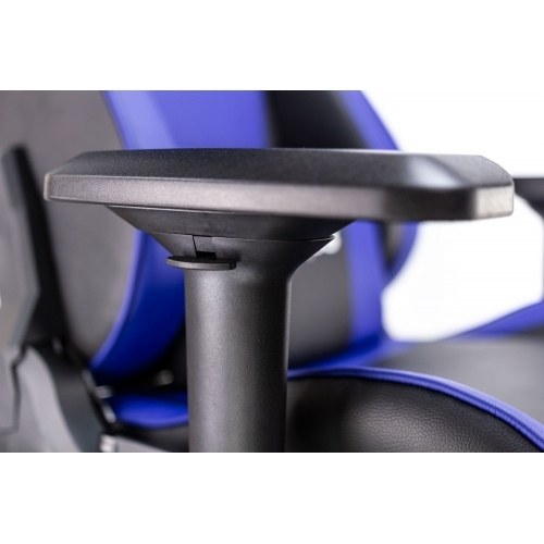 Talius silla Caiman V2 gaming black/blue reposapies, 4D, Frog, base metal, ruedas 75mm silicona, gas
