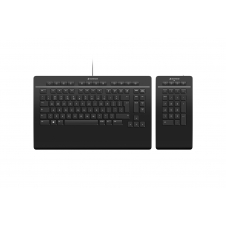 3Dconnexion Keyboard Pro with Numpad teclado USB Negro