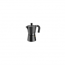 CAFETERA MONIX VITRO NOIR CAPACIDAD 3 TAZAS ALUMINIO CON RECUBRIMIENTO ANTIADHERENTE MANGO ERGONOMICO EXTERIOR MATE INTERIOR SIN CANTOS M640003