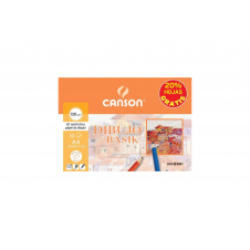 Canson Minipack de 10 Hojas de Dibujo Basik Liso 21x29.7 130g - 20% Hojas Gratis - Color Blanco