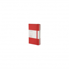 CUADERNO MOLESKINE DE BOLSILLO DE RAYAS TAPA DURA ROJO MM710R