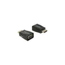 Adaptador delock hdmi macho a vga hembra negro 65902