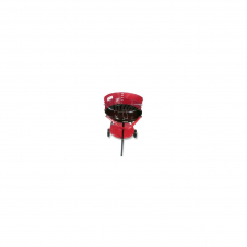 BARBACOA JOCCA PORTATIL DE EXTERIOR BANDEJA INFERIOR PARA UTENSILIOS ALTURA 77.5CM GRAN ESTABILIDAD ROJO 5013