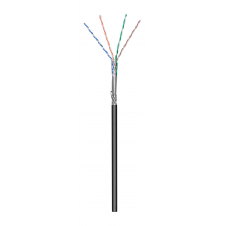 Goobay Cable de red Cat5e SF/UTP (S-FTP) 100 m Negro