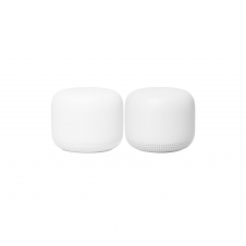 Google Nest Wifi, Router and Point 2-pack router inalámbrico Gigabit Ethernet Doble banda (2,4 GHz / 5 GHz) 4G Blanco