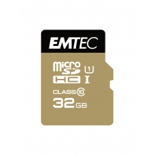 Emtec memoria microsd class10 gold+ memoria microsdhc 32gb negro oro