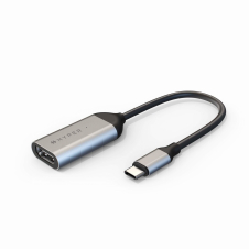 HYPER HD425A adaptador de cable de v?deo USB Tipo C HDMI Acero inoxidable