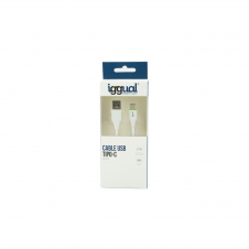 iggual Cable USB A/USB C 1 m Blanco